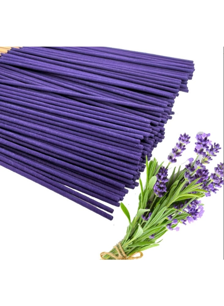 150 PCS High-Quality  Lavender Incense Sticks, 22cm Long Thickened Handmade Bamboo Stick Incense, Natural Fragrance, Long-Lasting Scent, Suitable for Meditation, Yoga, Massage, Perfect Choice for Purifying the Air in Homes, Hotels, and Spas - Image 4